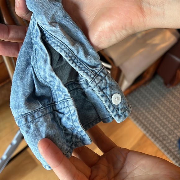 Rails denim-like button down top - Picture 4 of 5